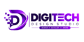 Digitech Design Studio logo – purple web design and digital agency